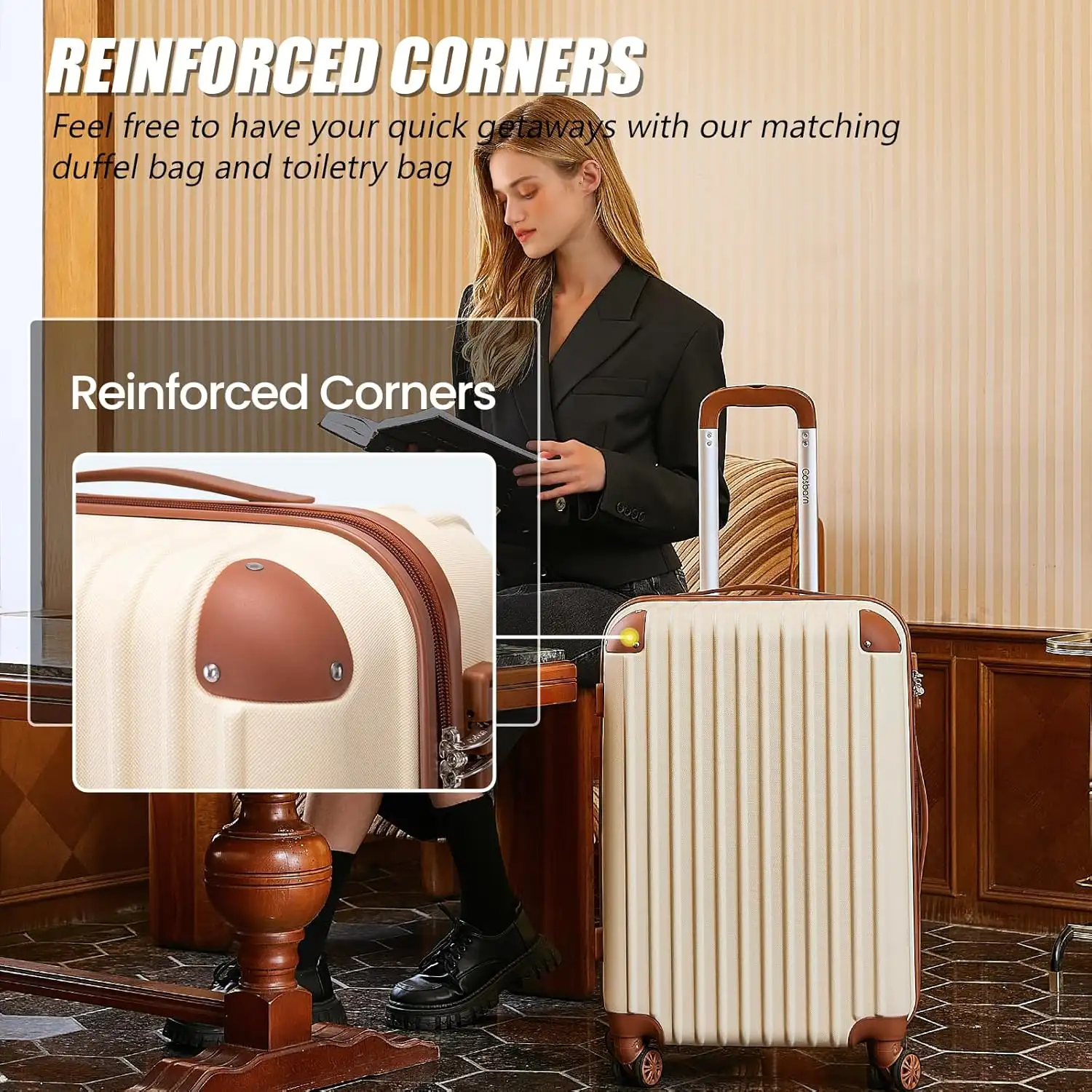 Cosbarn Luggage Sets 5 Piece Suitcases with Wheels, Suitcase Set ABS Hard Case_ - 81CEy0RonKL._AC_SL1500_
